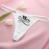 Personalized Wedding Thong Underwear - Happy Couple - 14526