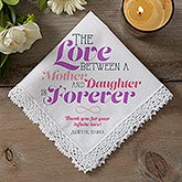 Personalized Wedding Handkerchief - Love Is Forever - 14527