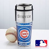Personalized MLB Baseball Travel Mugs - Chicago Cubs - 14536
