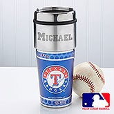 Personalized Baseball Travel Mugs - Texas Rangers - 14537