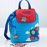 Personalized Boys Backpack - Airplane - 14550
