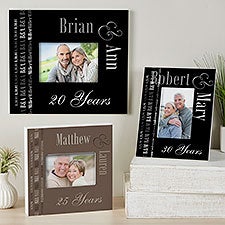 Personalized Picture Frames - Anniversary Memories - 14575