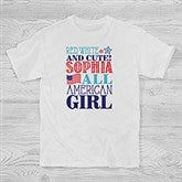 Personalized Kids Clothes - All American Kid - Red, White & Blue - 14577