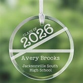 Personalized Glass Graduation Suncatcher - Class Of - 14586