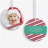 Personalized Photo Christmas Ornaments - Candy Cane - 14594