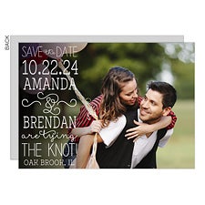 Personalized Wedding Save The Date Cards & Magnets - Lucky In Love - 14607