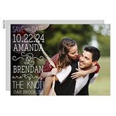 Personalized Wedding Save The Date Cards & Magnets - Lucky In Love - 14607
