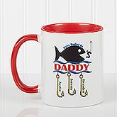 Personalized Fishing Coffee Mugs - Hooked On You - 14619