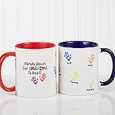 Personalized Coffee Mugs - Kids Handprints - 14622