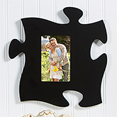 Puzzle Piece Wall Picture Frames - Black - 14653