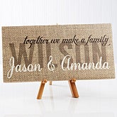 Personalized Canvas Art - Together We Make A Family - 14673