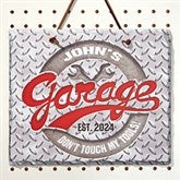 Personalized Slate Plaque - His Garage - 14690