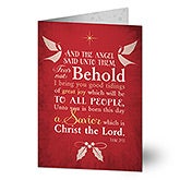 Personalized Religious Christmas Cards - Glory To God - 14714