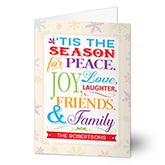 Personalized Christmas Cards - Season For Friends & Family - 14720
