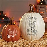 Personalized Decorative Pumpkins - Count Your Blessings - 14751