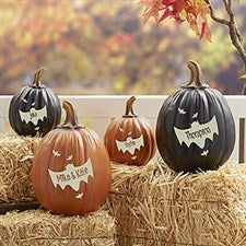 Personalized Pumpkins - Bat Family - 14752