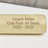Personalized Wooden Baseball Bat - Engraved Mini - 14790