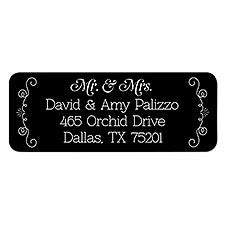 Personalized Return Address Labels - Mr and Mrs - Be Married - 14803