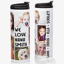 Personalized Photo Collage Travel Tumbler - 5 Photos - 14835