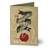 Personalized Christmas Cards - 'Tis The Season To Be Jolly - 14840