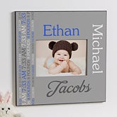 Personalized 5x7 Picture Frame - Darling Baby Boy - 14849