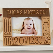 Personalized Baby Birth Information Picture Frame - Baby Love - 14853