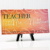 Personalized Teacher Canvas Print - Inspiring Teacher - 14863