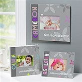 Personalized Baby Girl Picture Frame - Trendy Baby Girl - 14865