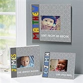 Personalized Baby Boy Picture Frame - Trendy Baby Boy - 14866