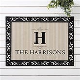 Personalized Monogram Doormat - Elegant Monogram - 14870