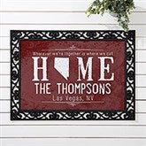 Personalized State Of Love Doormat - State Map - 14871