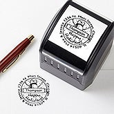 Personalized Holiday Address Stamp - Snowman Greetings - 14883