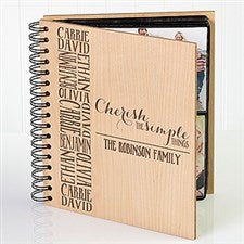 Personalized Family Photo Album - Cherish The Simple Things - 14950