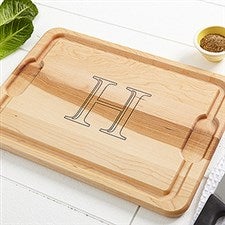 Personalized Chefs Monogram Maple Cutting Board - 14956
