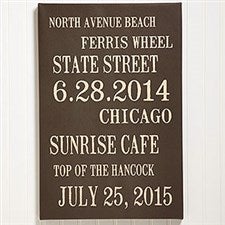 Personalized Canvas Art Print - Memory Lane - 14974