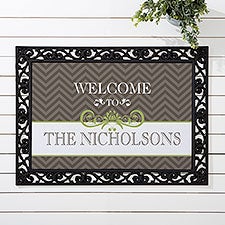 Personalized Chevron Doormat - Classic Chevron - 14991