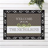 Personalized Chevron Doormat - Classic Chevron - 14991