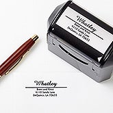 Personalized Self-Inking Address Stamper - Alberta Design - 1502