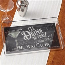 Personalized Serving Tray - Ill Drink To That - 15033