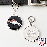Personalized NFL Pet ID Tag - Denver Broncos - 15046