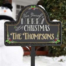 Personalized Garden Sign - Merry Little Christmas - 15059