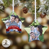 Personalized Photo Star Christmas Ornament - 15087