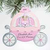 Personalized Christmas Ornament For Girls - Princess Carriage - 15096