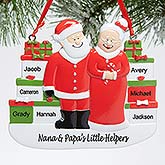 Personalized Mr. And Mrs. Claus Christmas Ornament - 15097