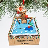 Personalized Christmas Ornament - Hot Tub Holiday - 15099