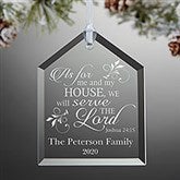 Personalized Religious Christmas Ornaments - We Will Serve The Lord - 15105