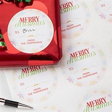 Personalized Gift Stickers - Holiday Wishes - 15113