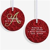 Personalized Christmas Ornament - Name Meaning - 2 Sided - 15146