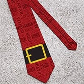 Personalized Men's Christmas Tie - Santa's Belt - 15159