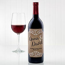 Wine bottle stickers personalised Personalised with your initials and date Wine bottle stickers personalised Personalised with your initials and date